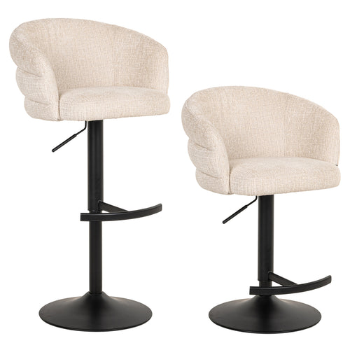 Barhocker Nikki niagara beige swivel fire retardant