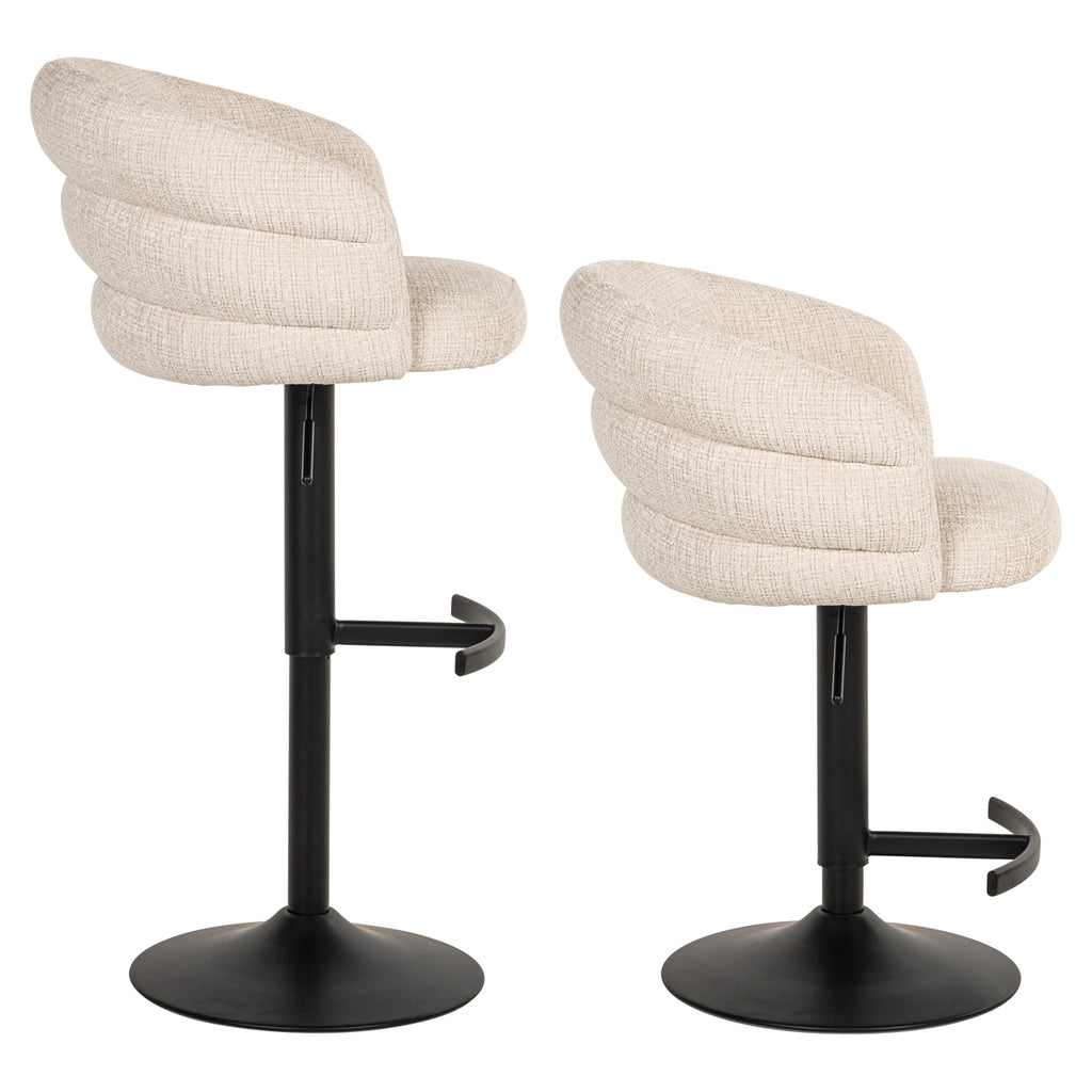 Barhocker Nikki niagara beige swivel fire retardant