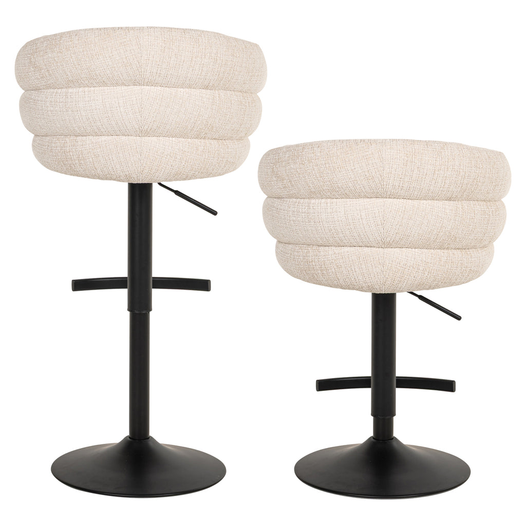 Barhocker Nikki niagara beige swivel fire retardant