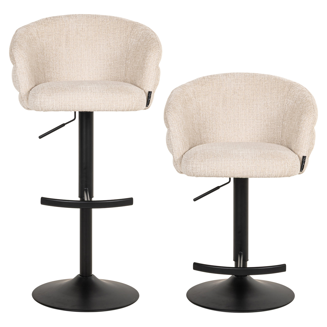 Barhocker Nikki niagara beige swivel fire retardant