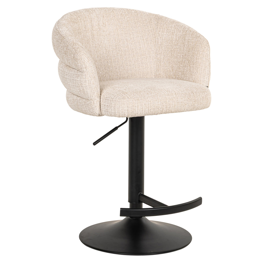 Barhocker Nikki niagara beige swivel fire retardant