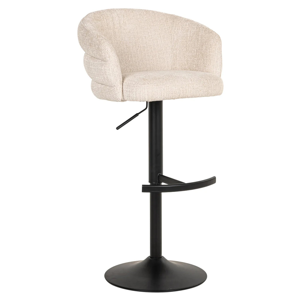 Barhocker Nikki niagara beige swivel fire retardant