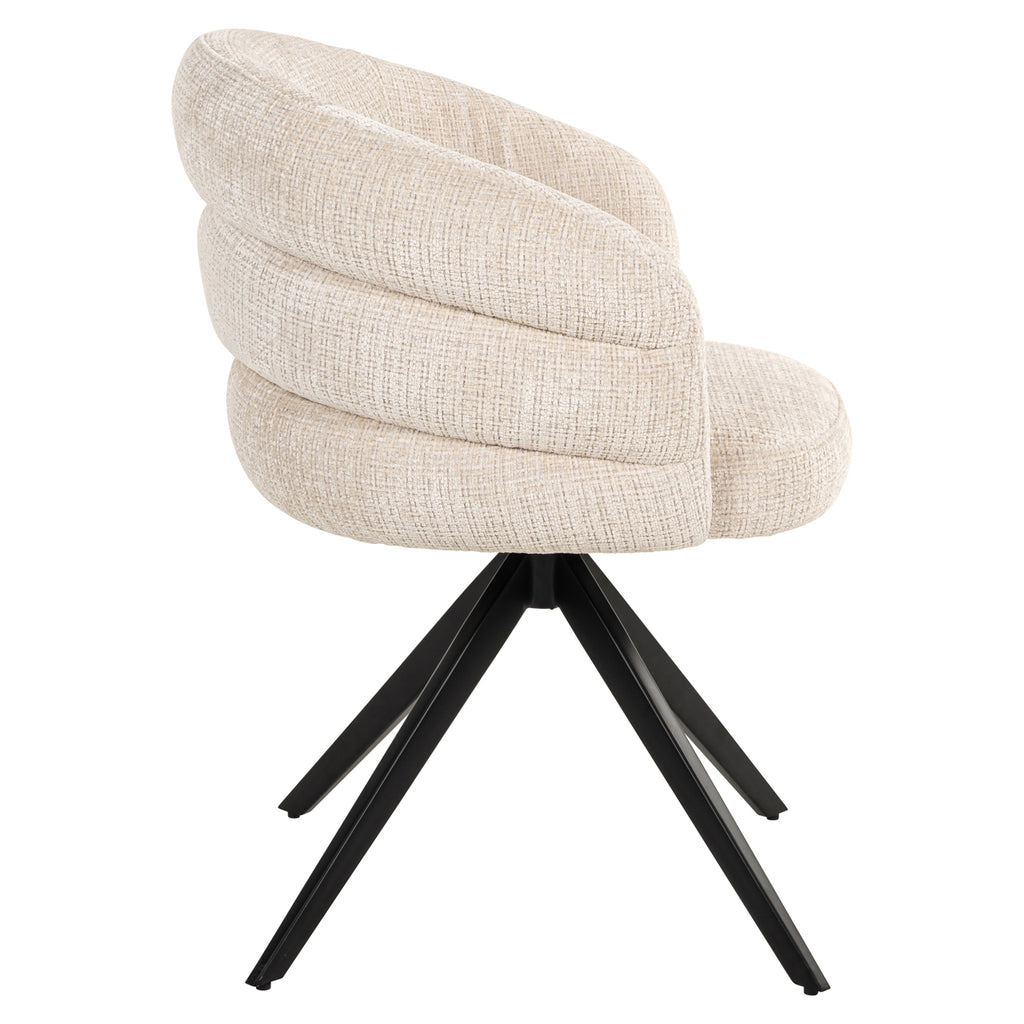 Esszimmerstuhl Serenity niagara beige swivel fire retardant