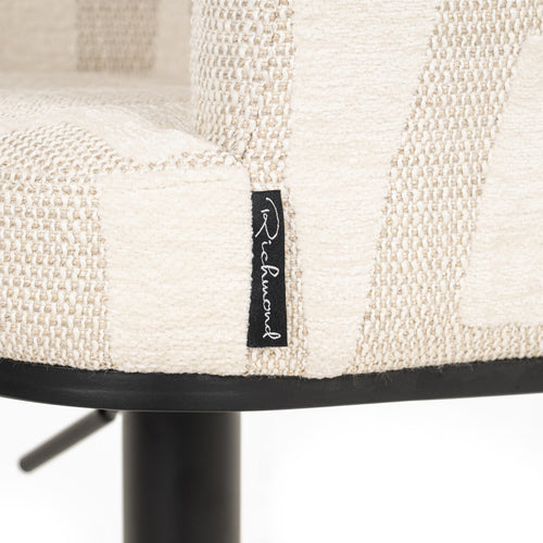 Barhocker Cheyenne beige graffic swivel