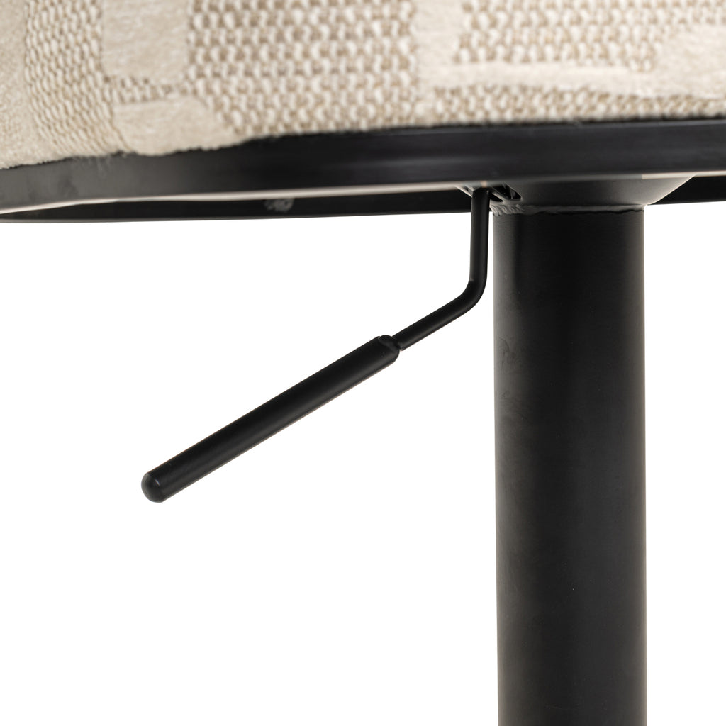 Barhocker Cheyenne beige graffic swivel