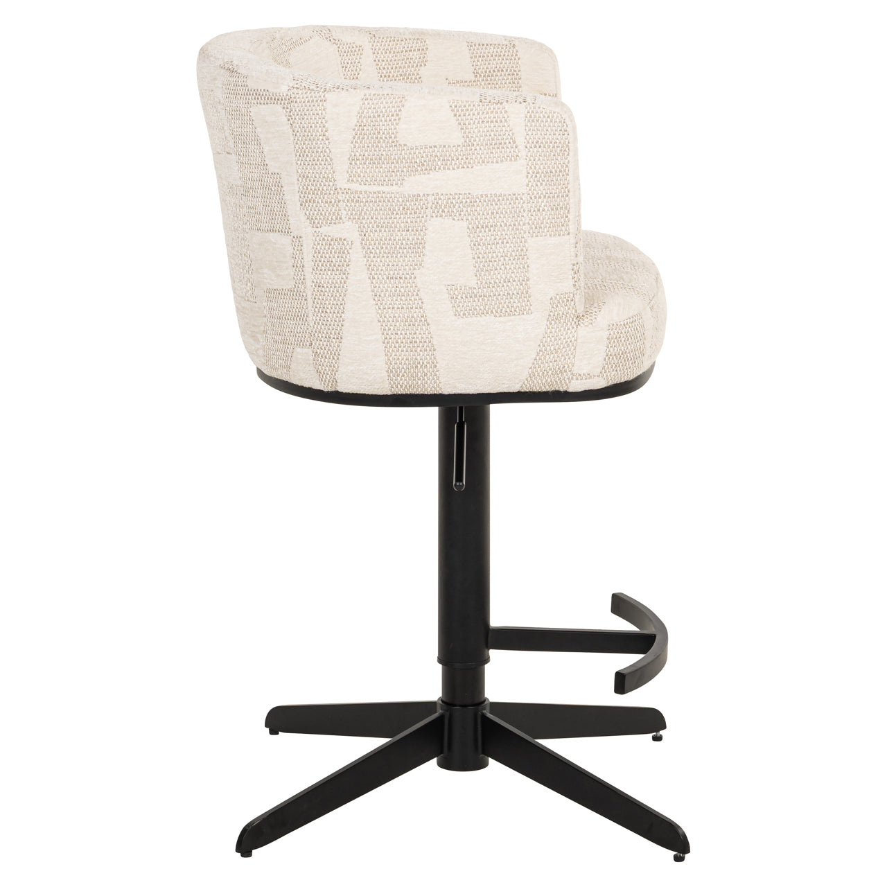 Barhocker Cheyenne beige graffic swivel