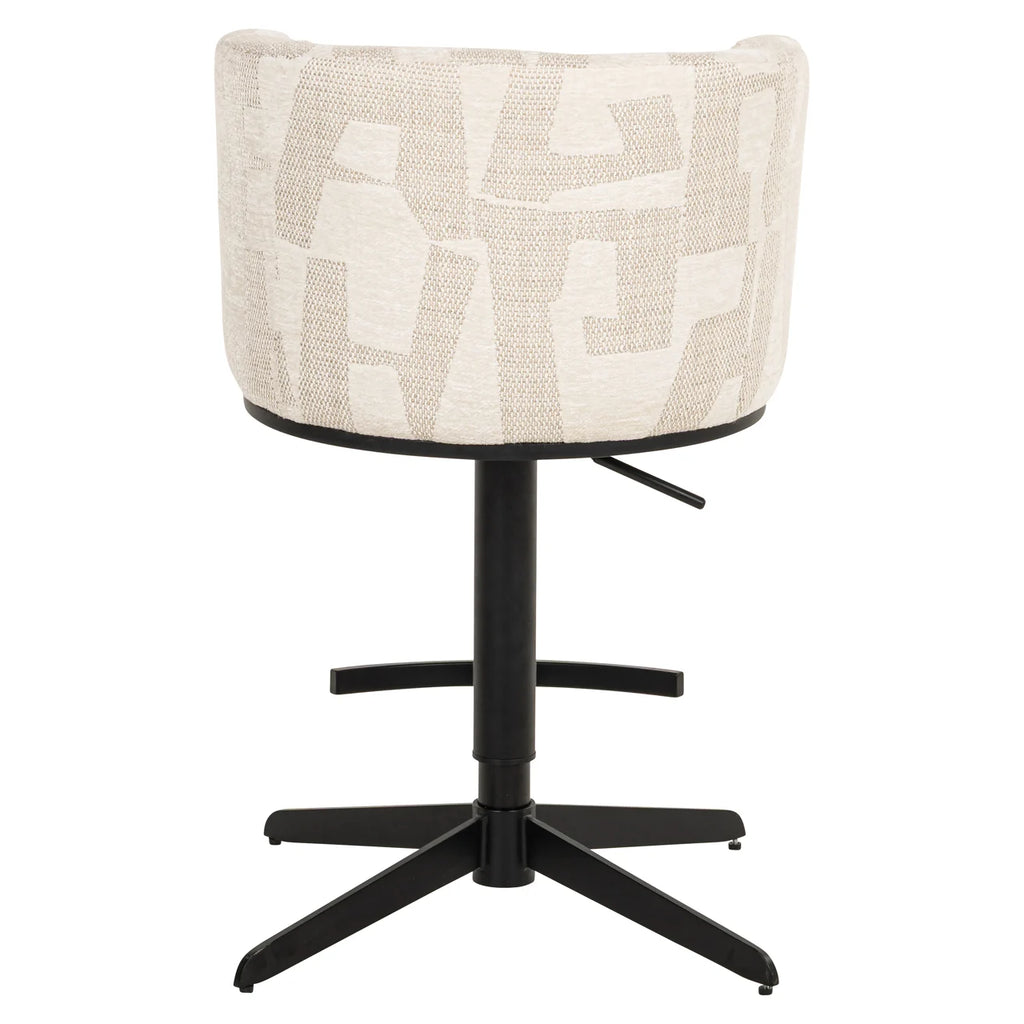 Barhocker Cheyenne beige graffic swivel