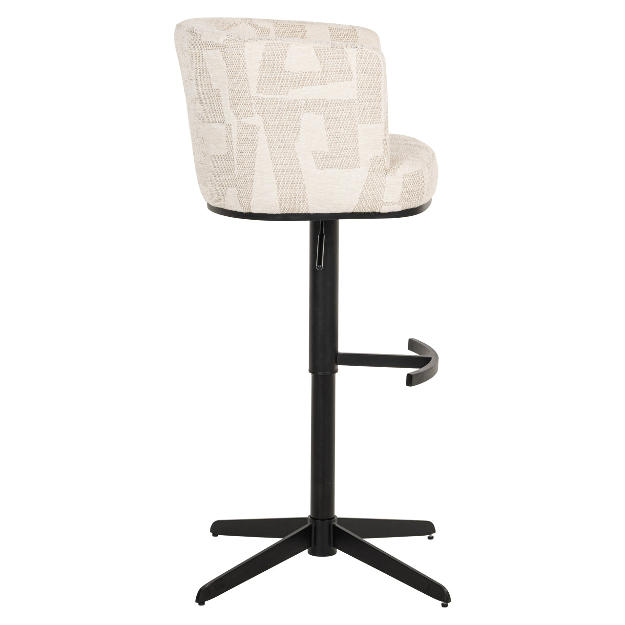 Barhocker Cheyenne beige graffic swivel