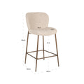 Thekenstuhl Odarby brown tweed fire retardant
