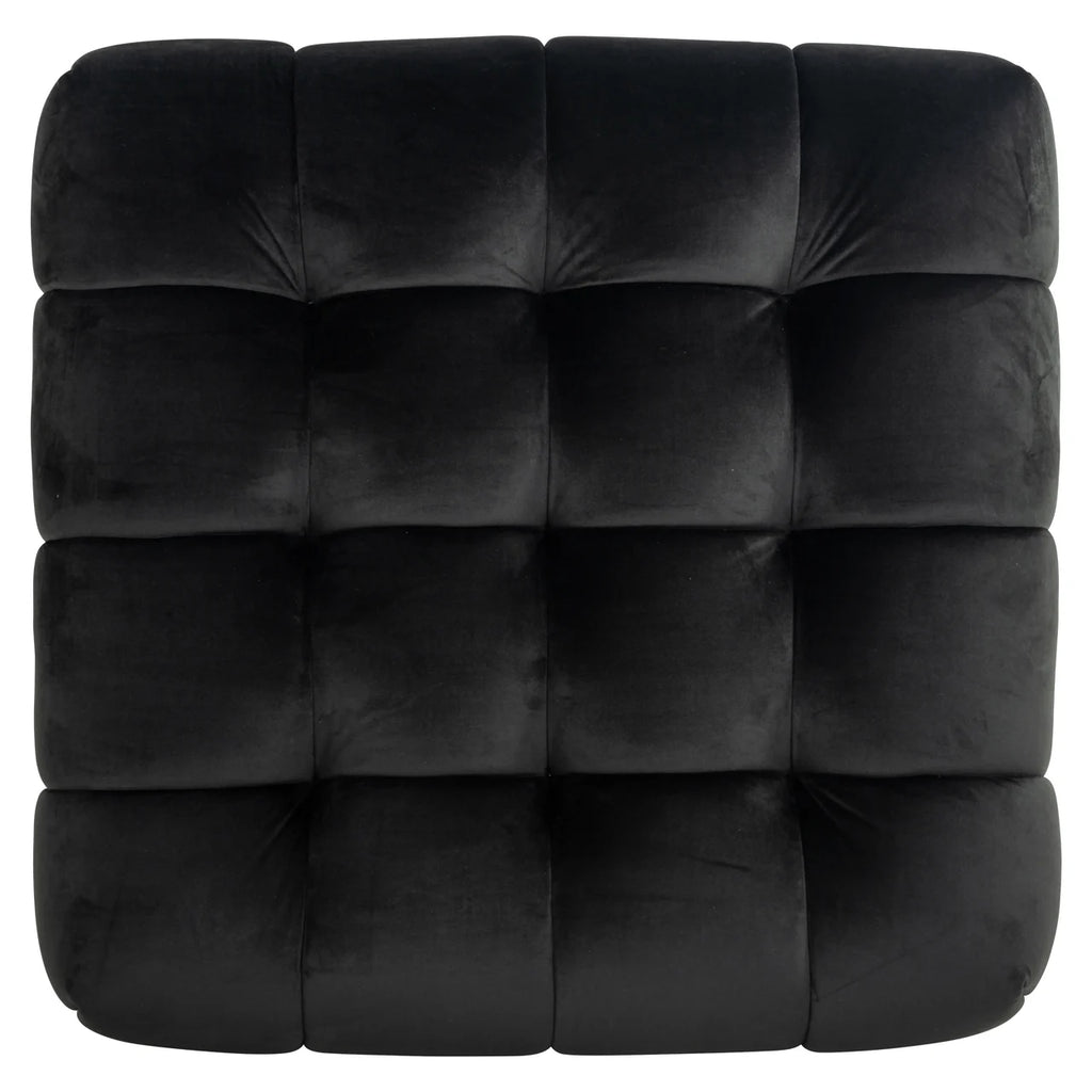 Hocker & Fußbank Huxley anthracite velvet