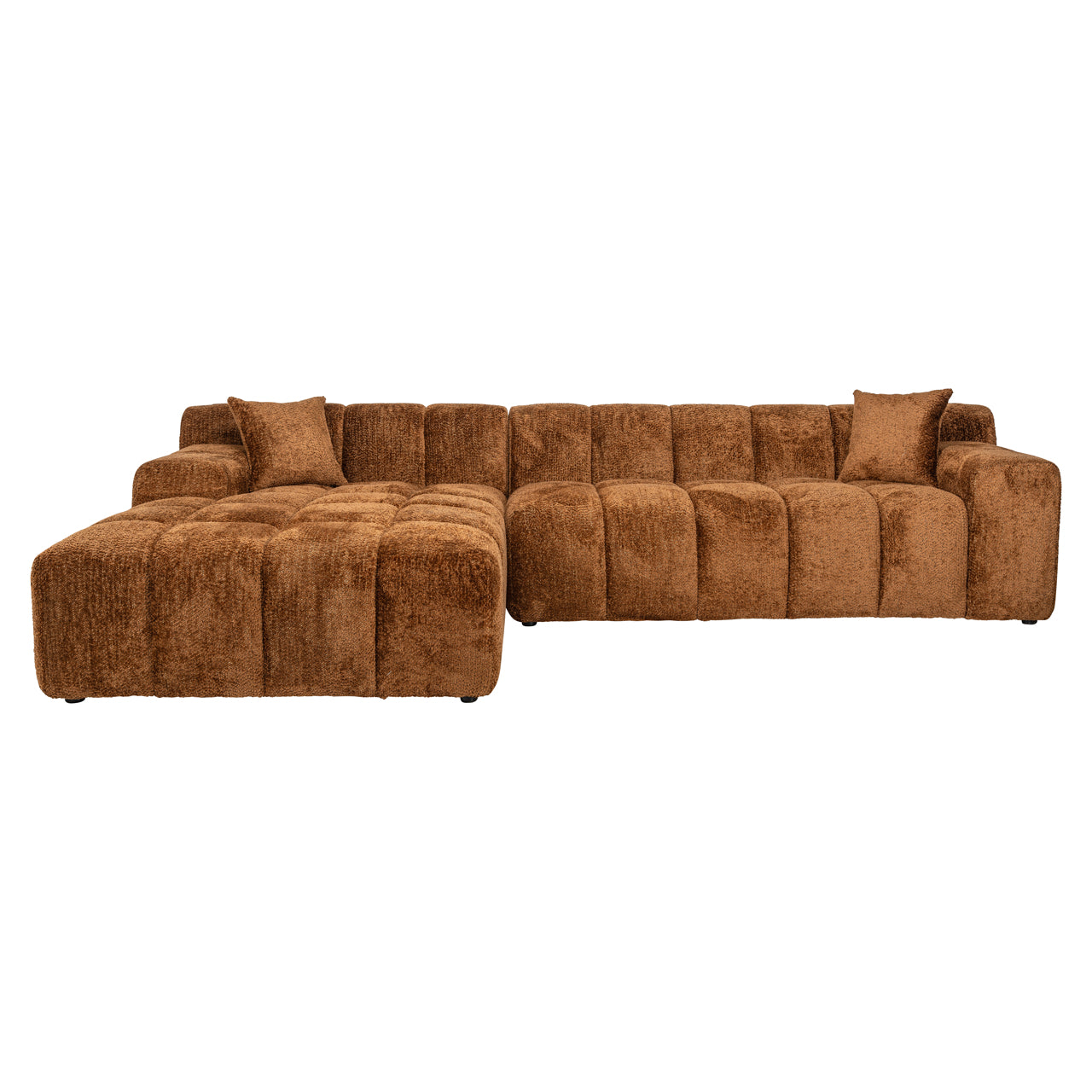 Sofa Cube lovely cinnamon 3-seater + lounge left
