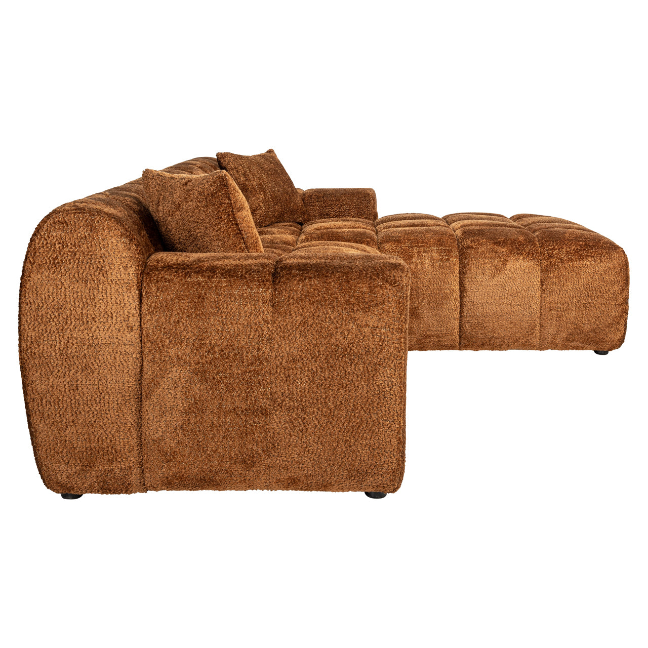 Sofa Cube lovely cinnamon 3-seater + lounge right