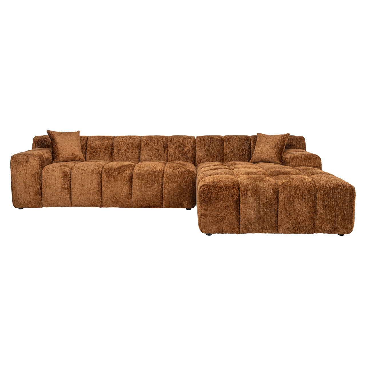 Sofa Cube lovely cinnamon 3-seater + lounge right