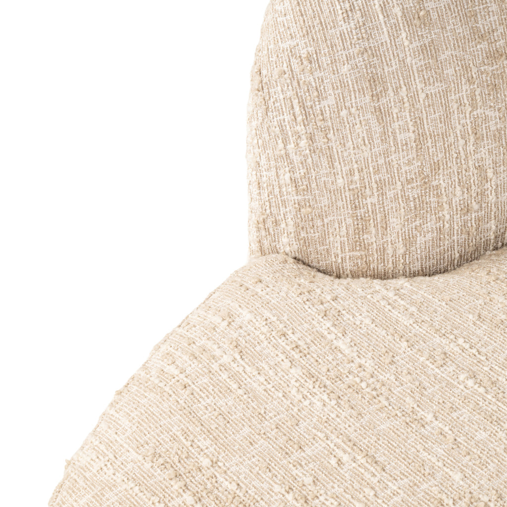 Sofa Pandora beige angora lounge left