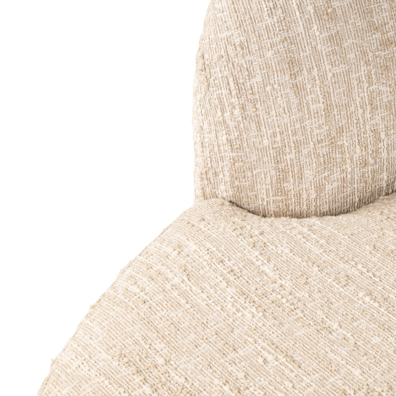 Sofa Pandora beige angora lounge left