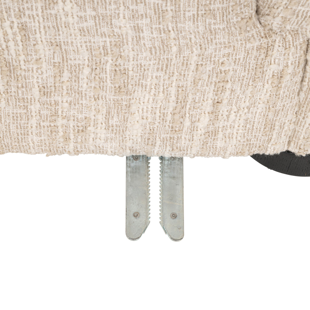 Sofa Pandora beige angora lounge left