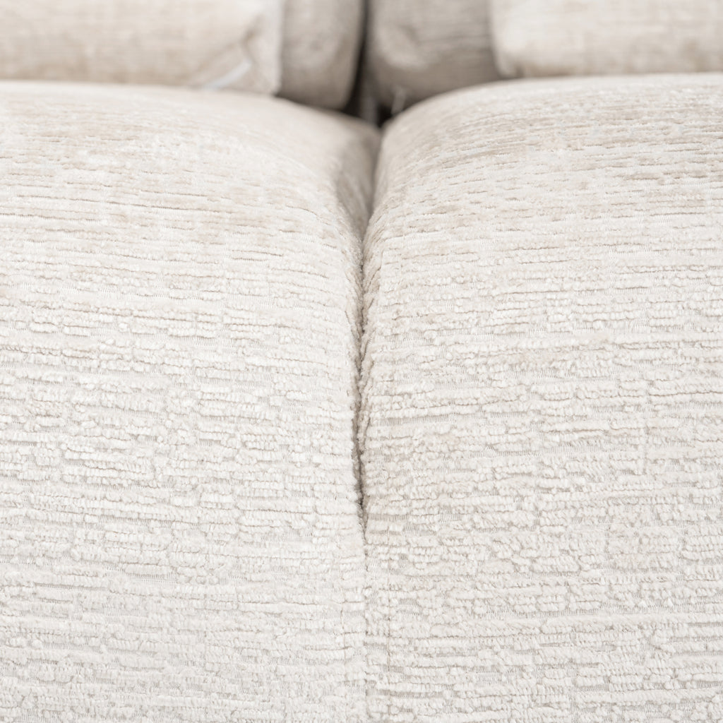 Sofa Lund cream fusion 3-seater + ottoman left