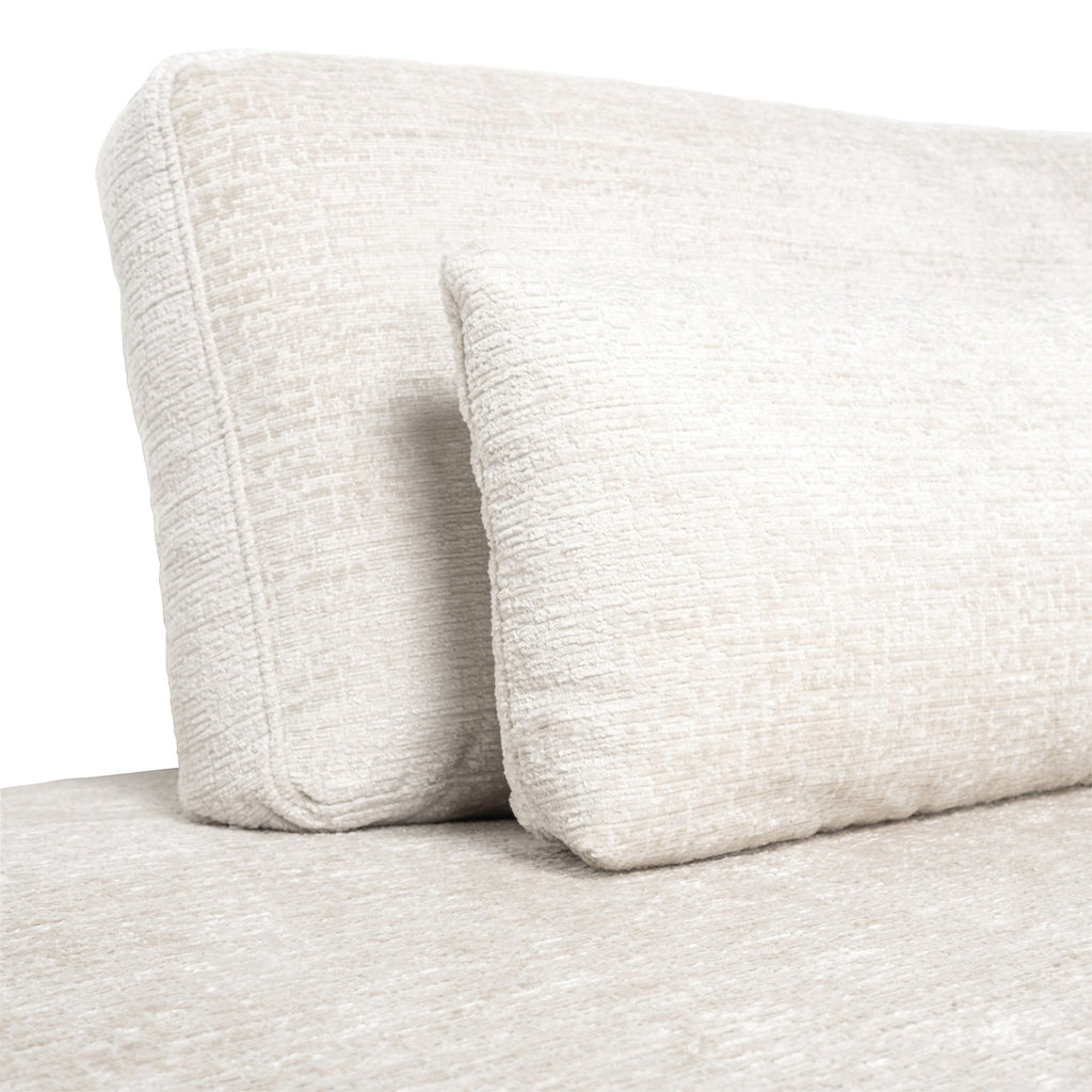 Sofa Lund cream fusion 3-seater + ottoman left