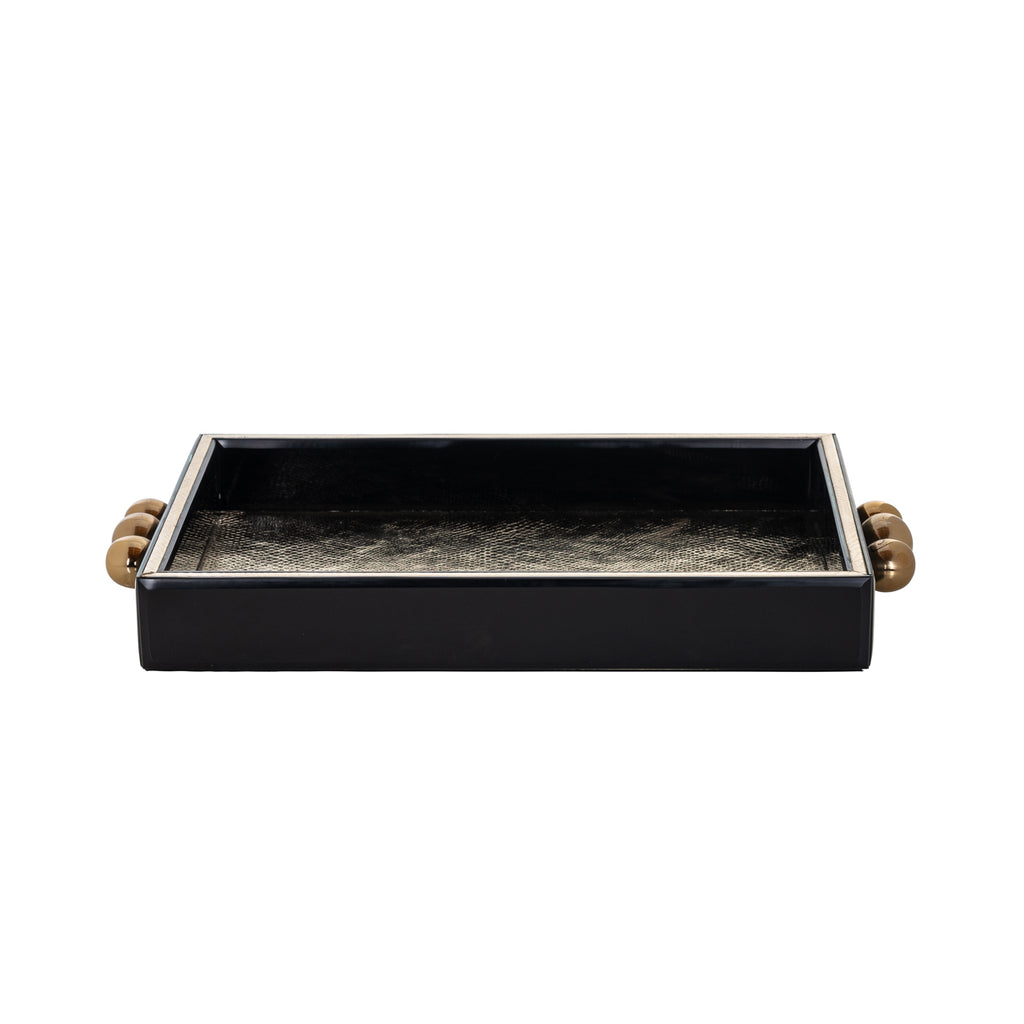 Tablett Liv black/gold