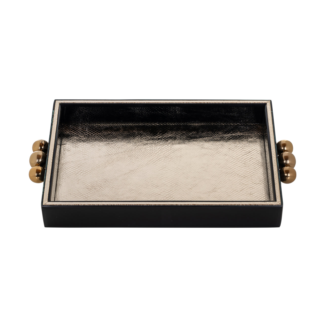 Tablett Liv black/gold