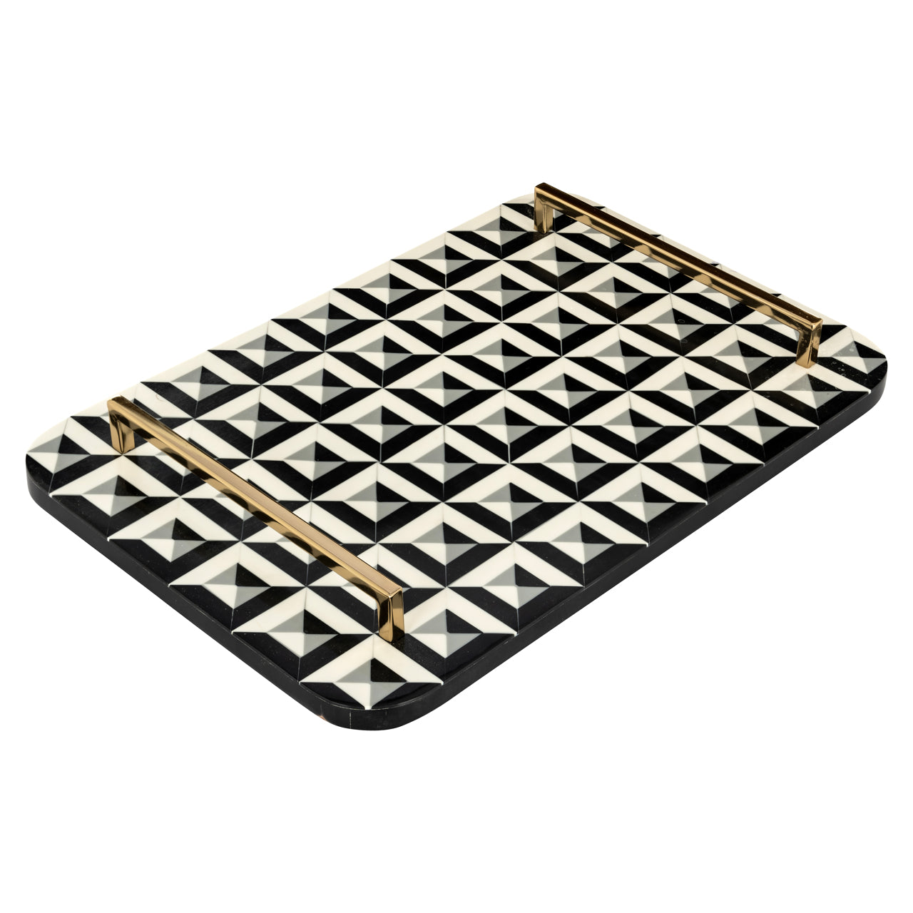 Tablett Birte black/white