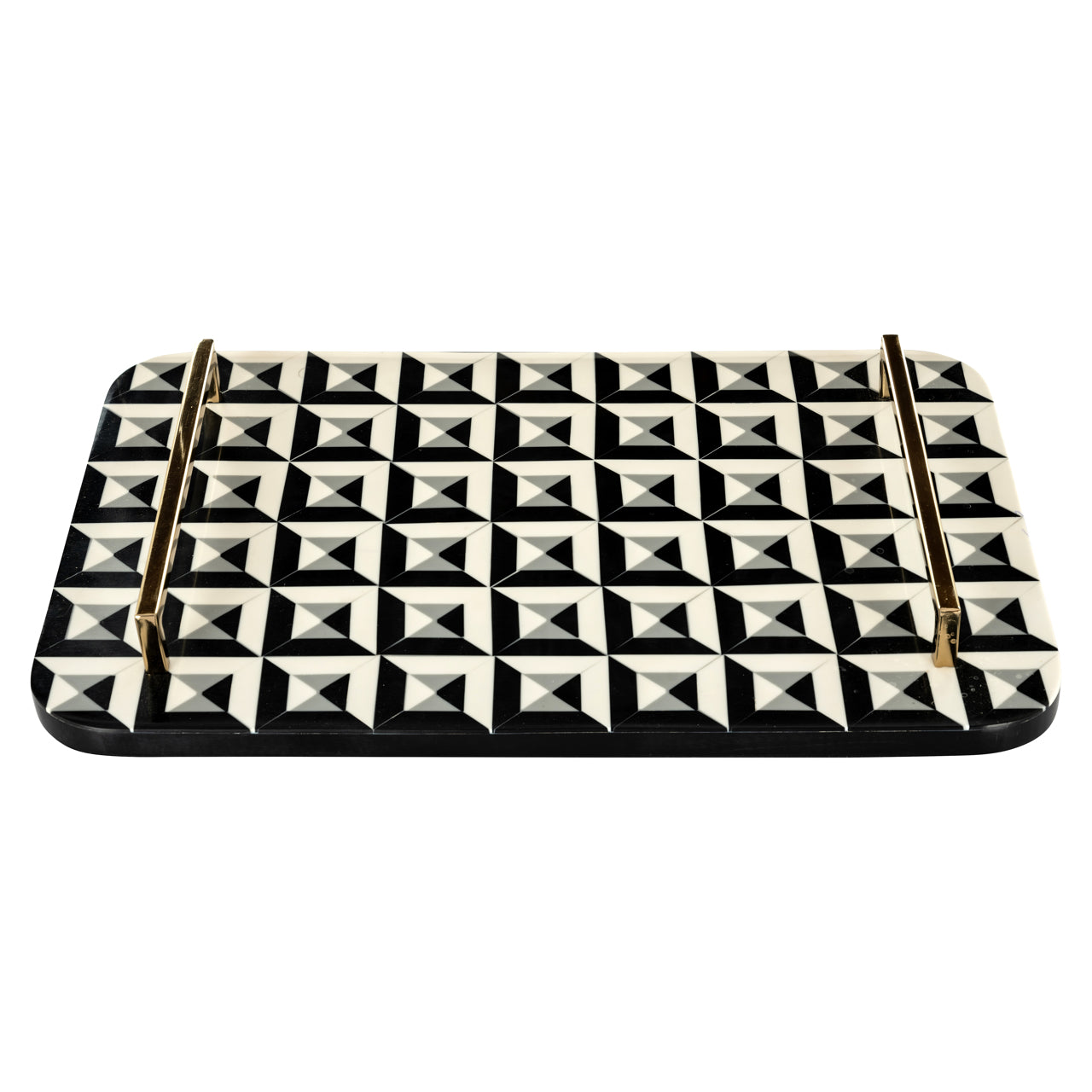 Tablett Birte black/white