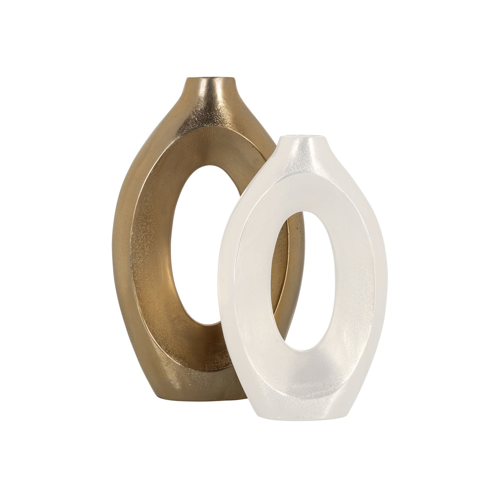Vase Alma brushed gold large