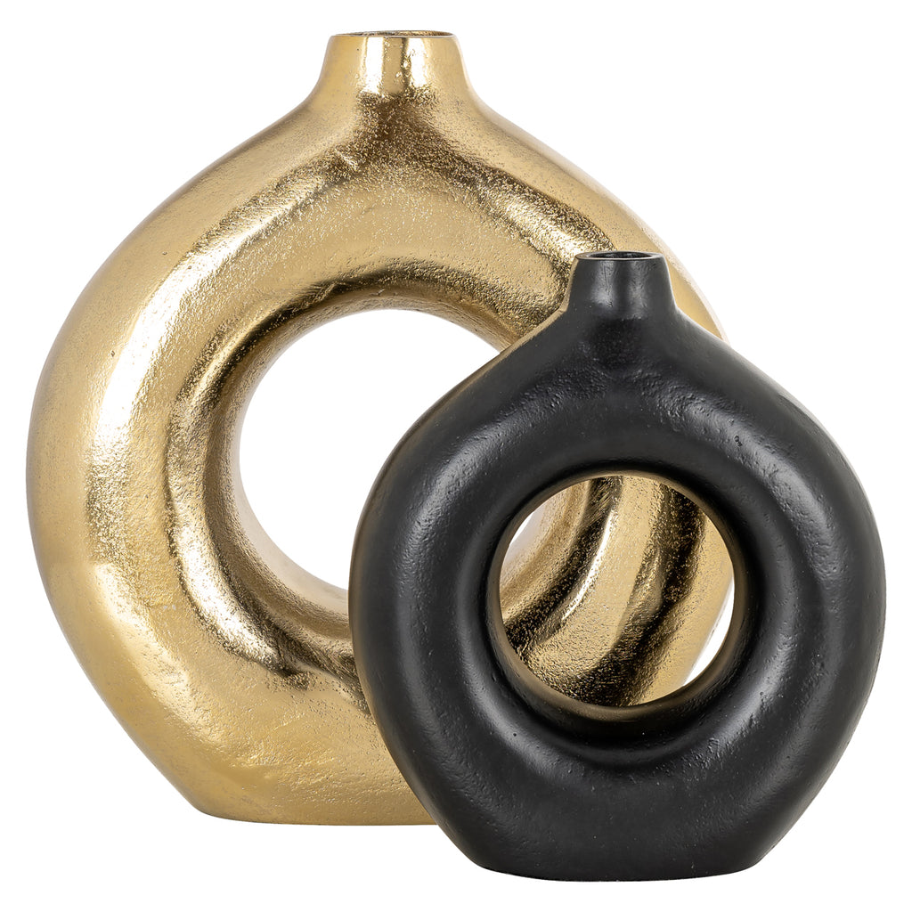 Vase Felice black