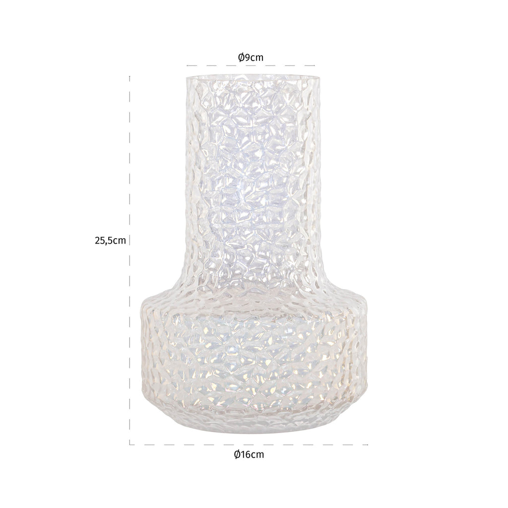 Vase Bridey iridescent