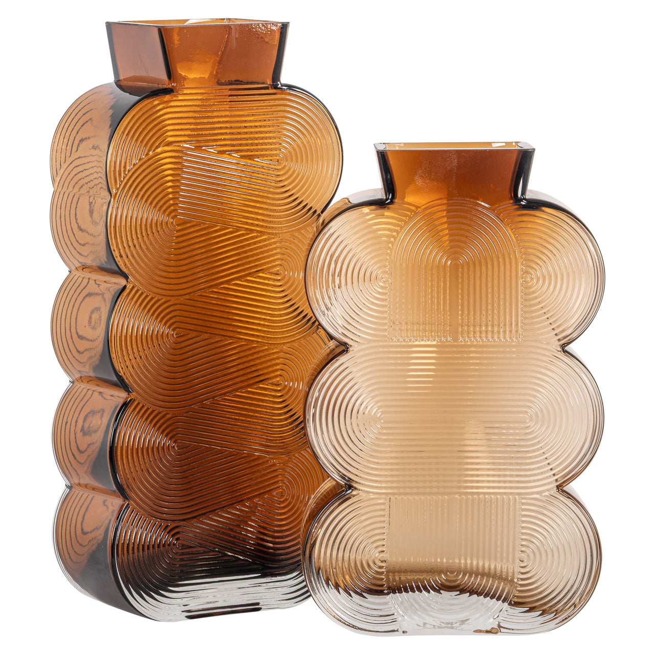Vase Venice brown large