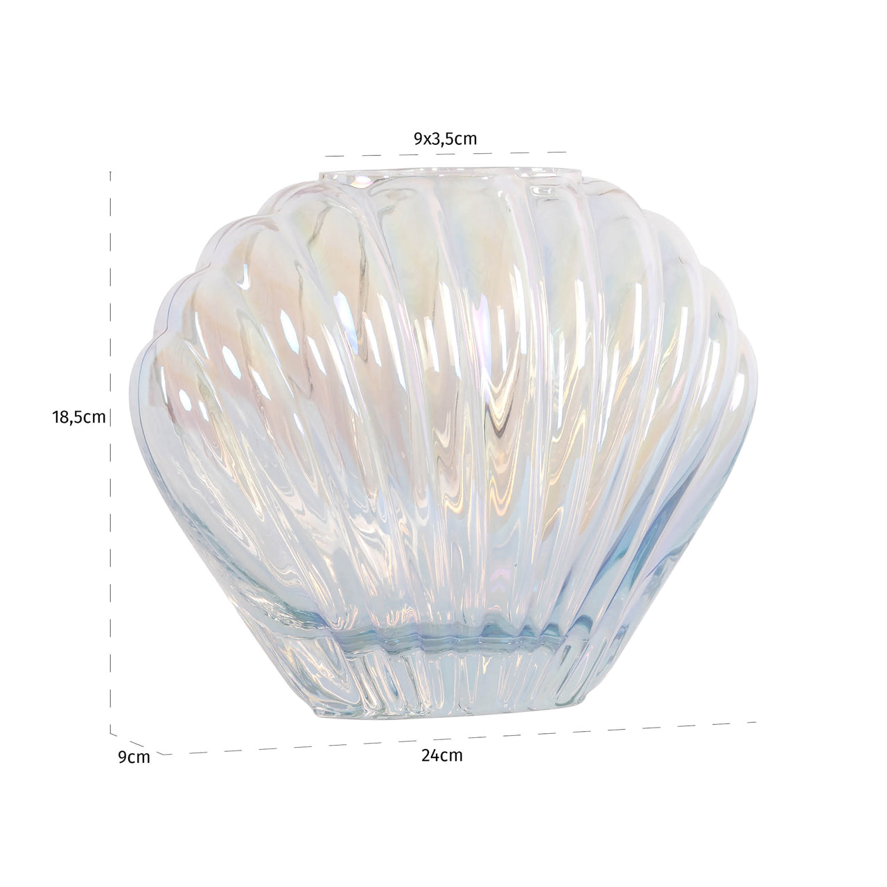 Vase Shelby iridescent