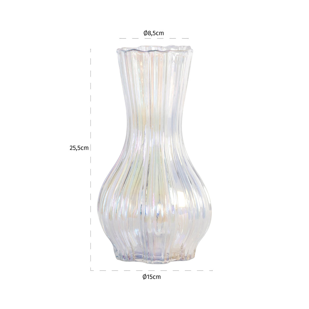 Vase Cracy iridescent large