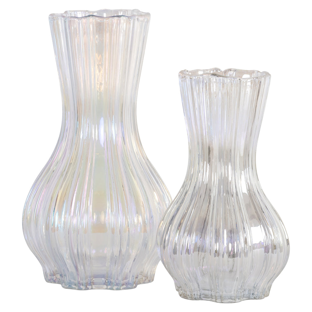 Vase Cracy iridescent large