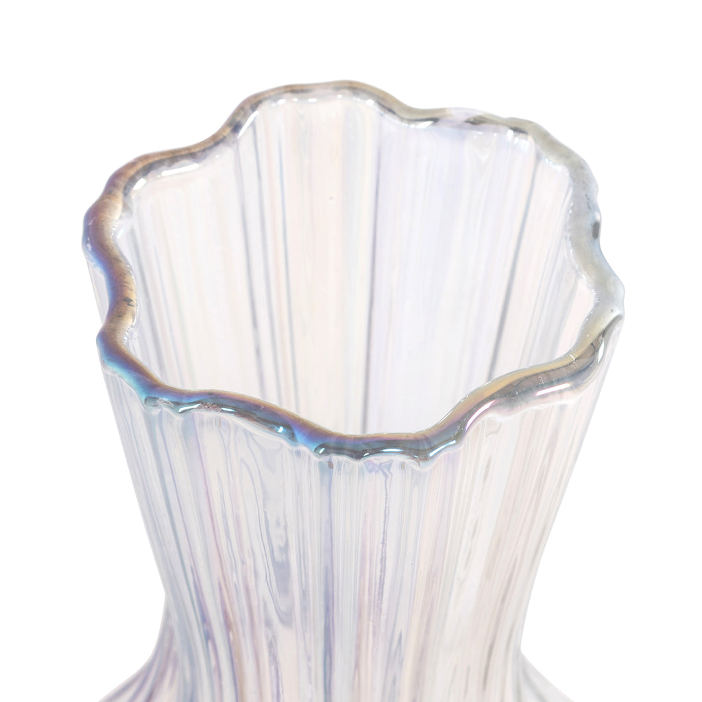 Vase Cracy iridescent large
