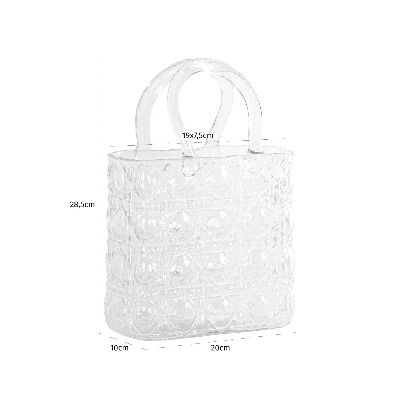 Vase Ginny clear transparent