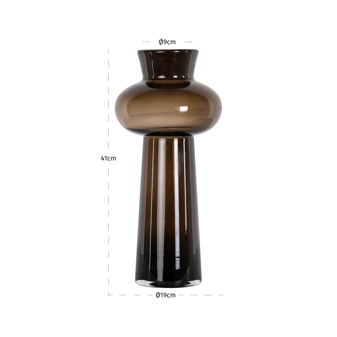 Vase Jamey brown large
