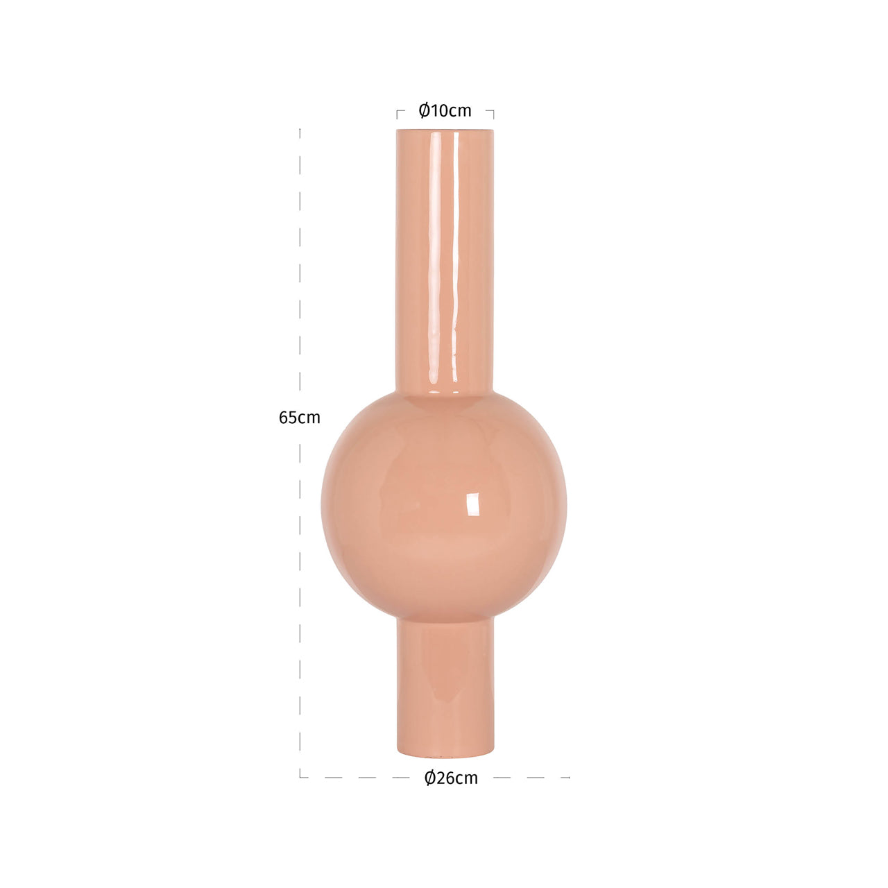 Vase Novalee salmon