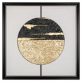 Wandkunst Moon black/gold