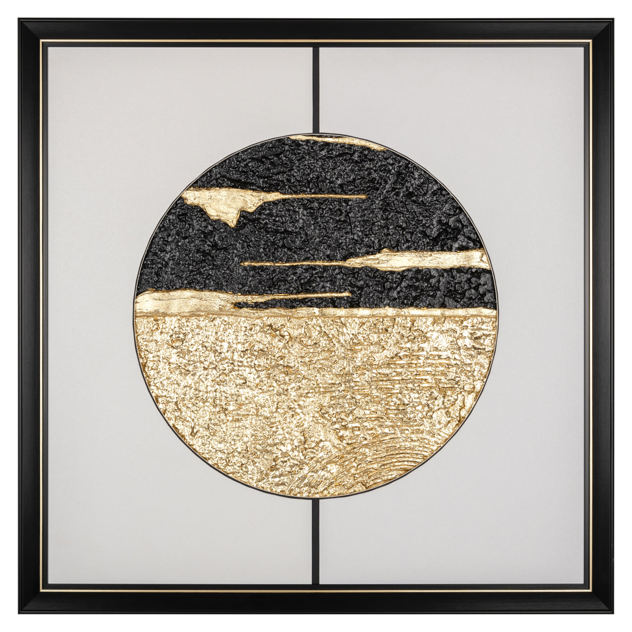 Wandkunst Moon black/gold