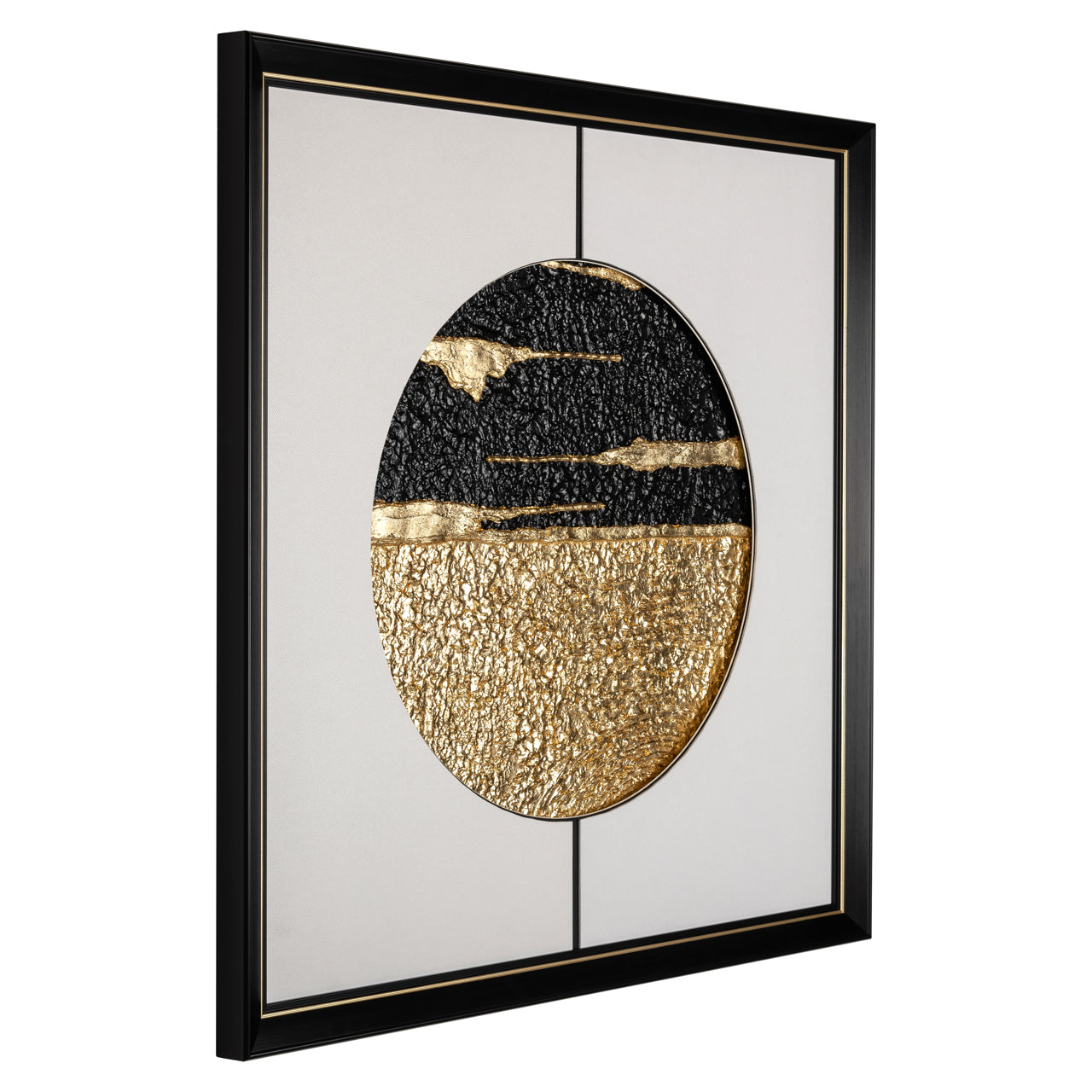 Wandkunst Moon black/gold