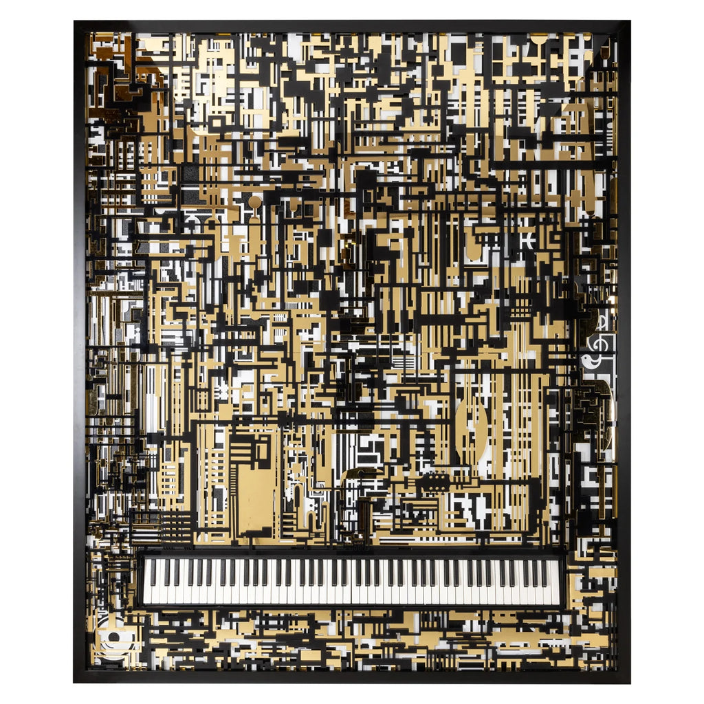 Wandkunst Wibi black/gold