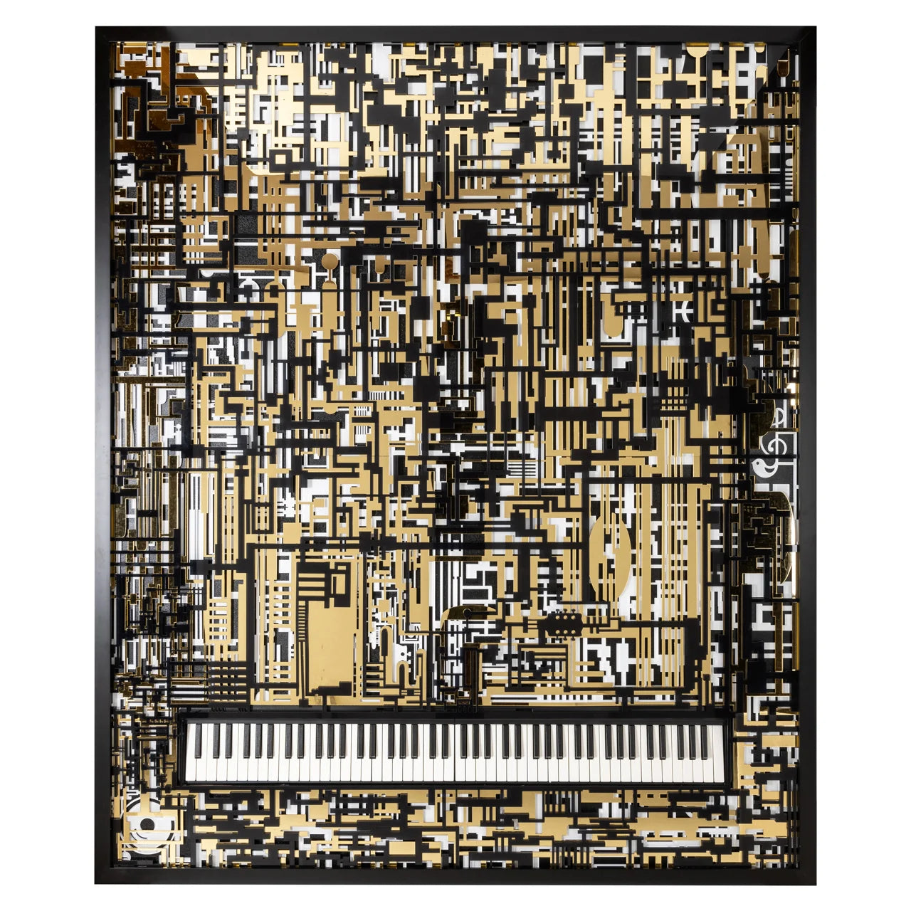 Wandkunst Wibi black/gold