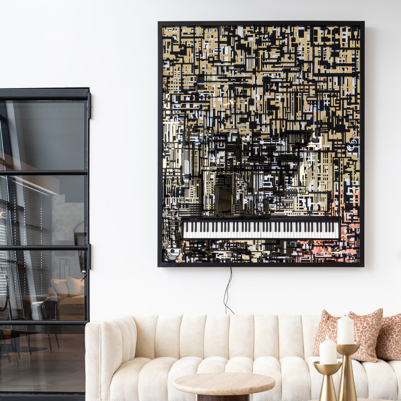 Wandkunst Wibi black/gold