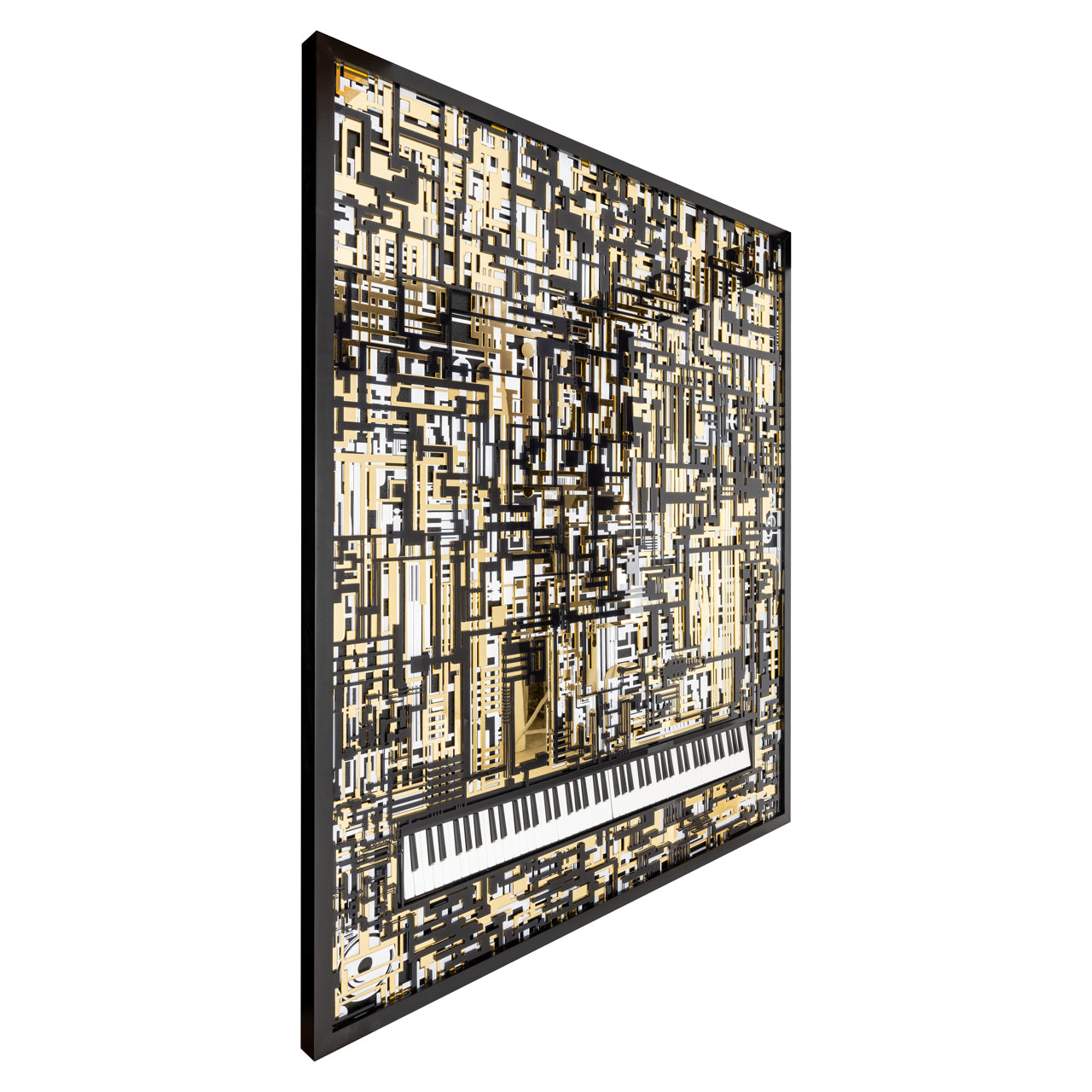Wandkunst Wibi black/gold