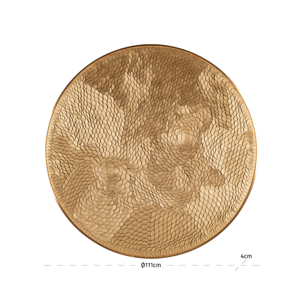 Wandkunst Bloom gold