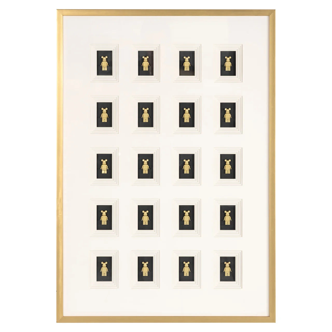 Wandkunst Bear black/gold