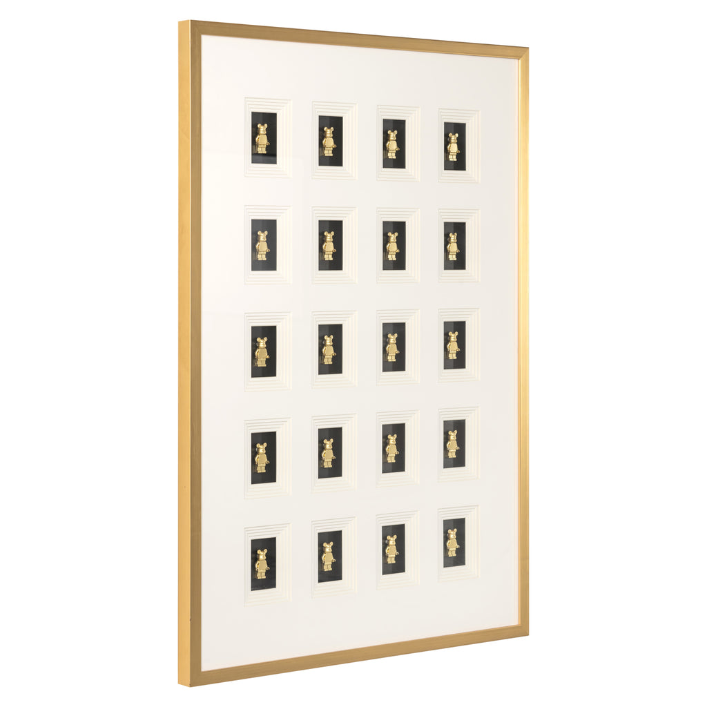 Wandkunst Bear black/gold