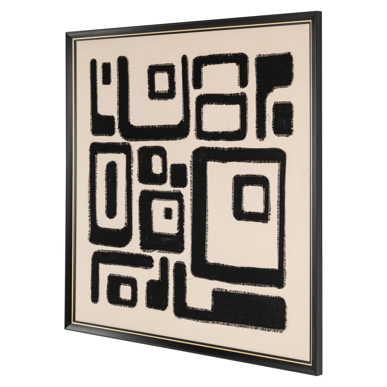 Wandkunst Shanita black/white