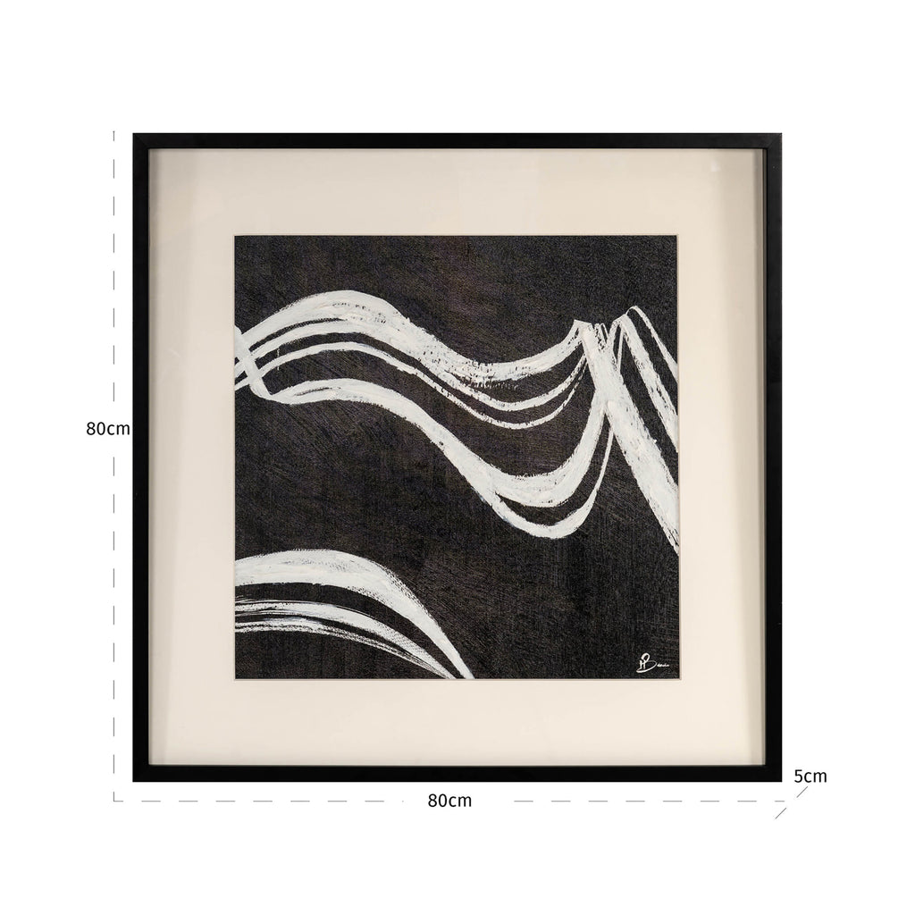 Wandkunst Jozy black/white
