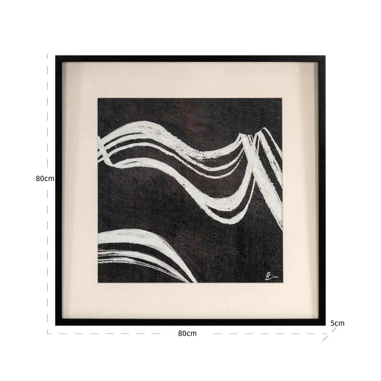 Wandkunst Jozy black/white